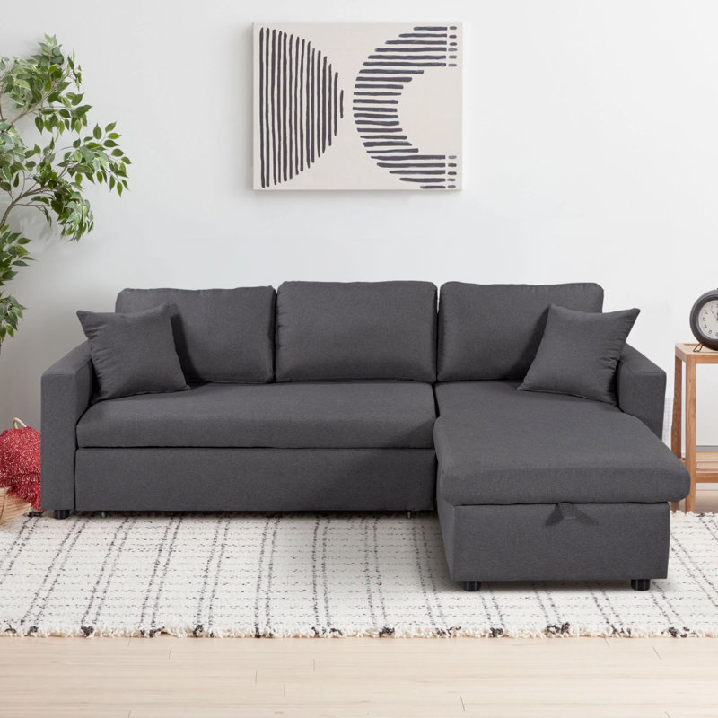 Upholstered L-Shaped Sectional Right Hand Facing