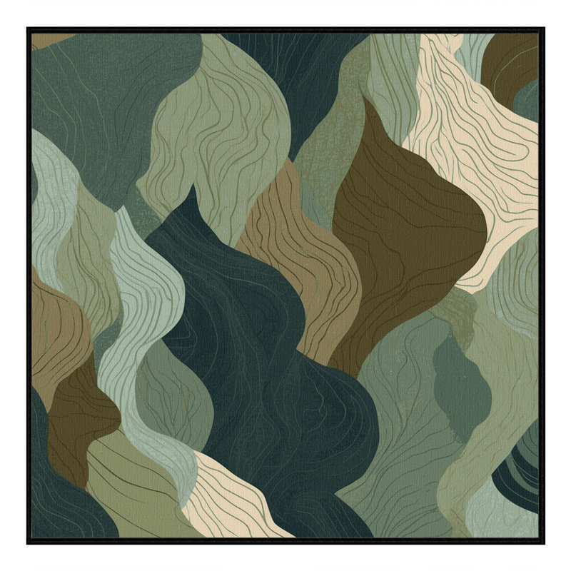 Twilight Fractals Rug, Square 5'