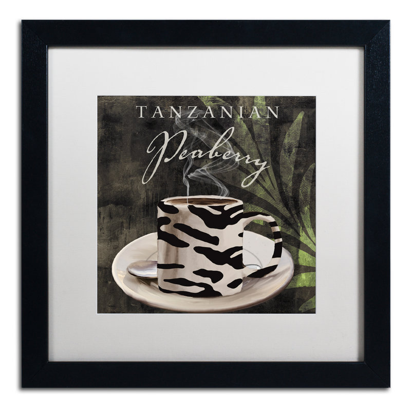 «Afrikan Coffee II» par Jadaya, impression encadrée, Blanc, H 16 po x l 16 po x P 0,5 po