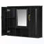 Armoire de rangement murale avec miroir-1058548499