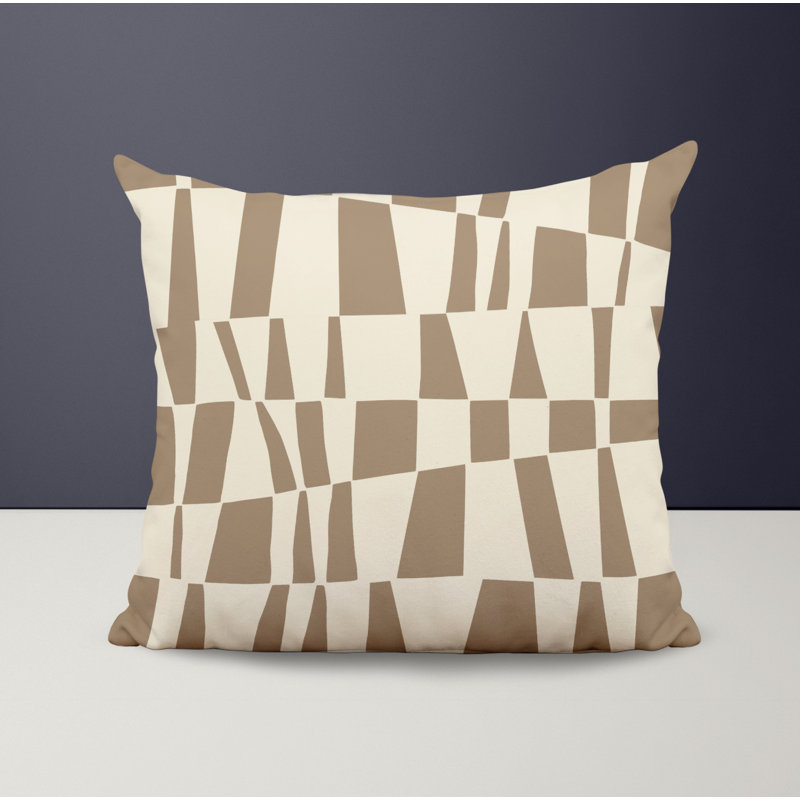 Housse et insert de coussin décoratif en polyester, Beige, L 19 po x H 19 po