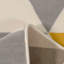 Zhora Tufted Ochre Grey Geometric Rug-34475800