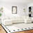 Modern Chenille Loveseat Sofa Couch With Ottoman-1360277078-1360277066