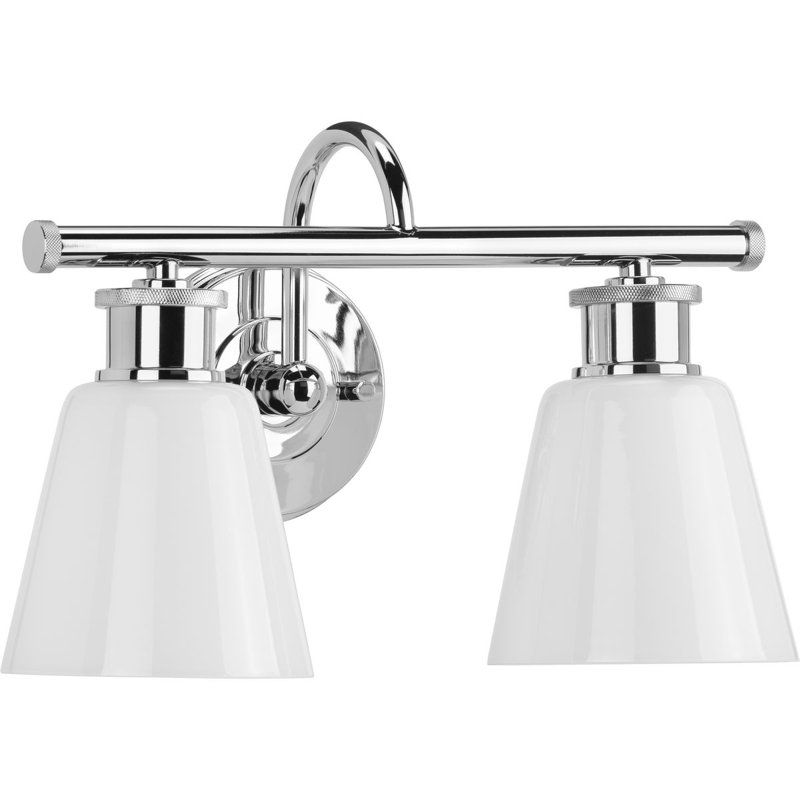 Éclairage pour meuble-lavabo à intensité variable Hollymead, Chrome poli