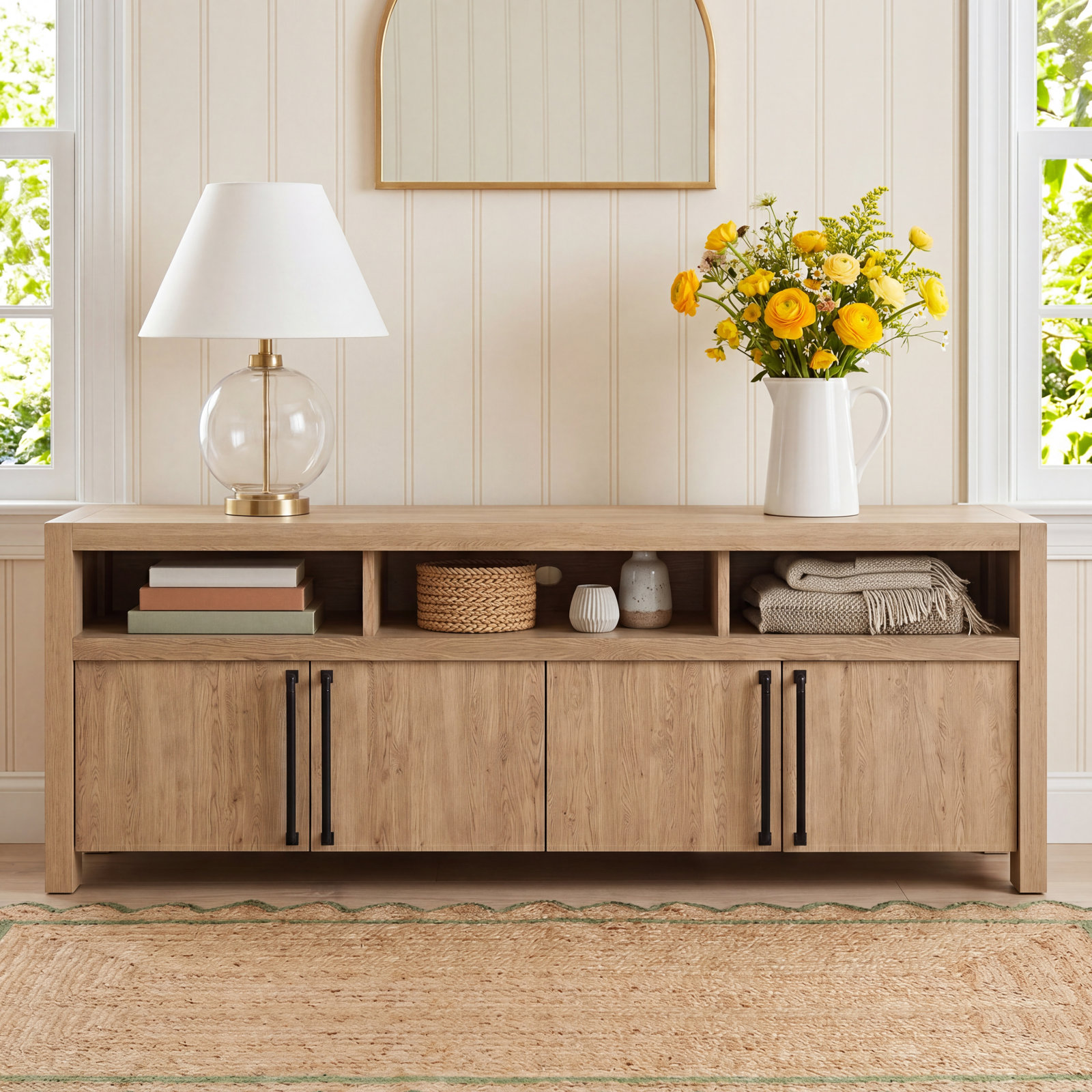 Laroche 74" Oak TV Stand