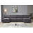 Asher U-Shape Sectional Sofa, 150.4" Wide Chenille  Sofa with USB-2105000227