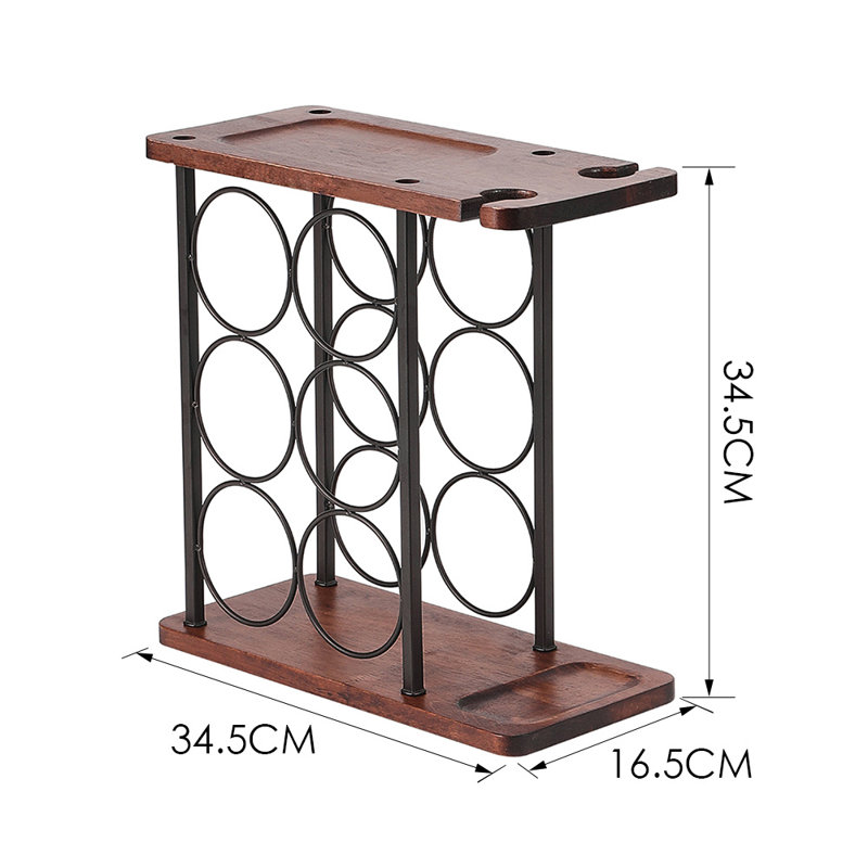 Aishani 6 Bottle Open Shelving Wine Bottle Rack