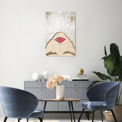 Sparkle Coveted Girl - Graphic Art Print on Canvas