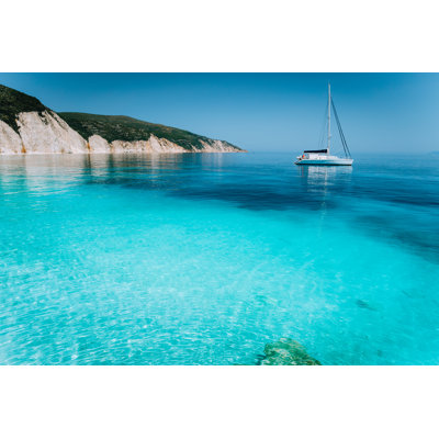 Catamaran Boat by Miniloc - Wrapped Canvas Print