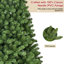 Arbre de Noël artificiel vert non éclairé avec base en métal-1721480315