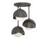 Brooklyn 3 - Light Double Shade Semi Flush Mount-66074546-66074554