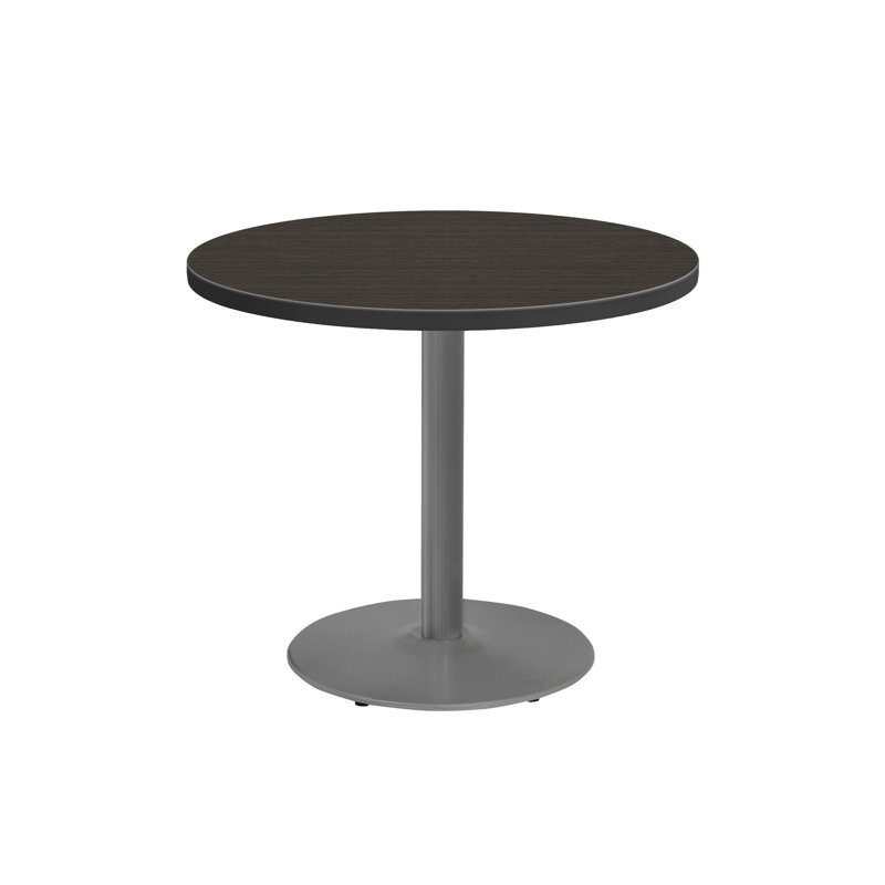 Table de cafétéria à tabouret circulaire avec structure métallique Marco Group Inc., H 30,13 po x L 30 po x l 30 po, Noir