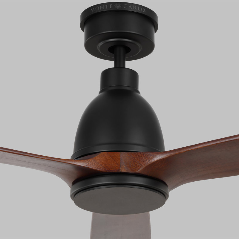 Ceiling Fan with LED Lights, Midnight Black