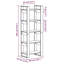 Ghala 160cm H Solid Wood Etagere Bookcase-1687947744-1694746641