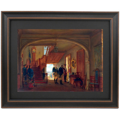 La rencontre du général Washington et Rochambeau par Edward Lamson Henry