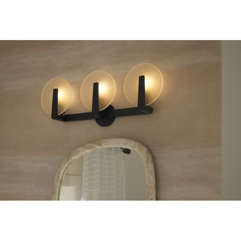Hint Three-Light Sconce, Brushed Nickel