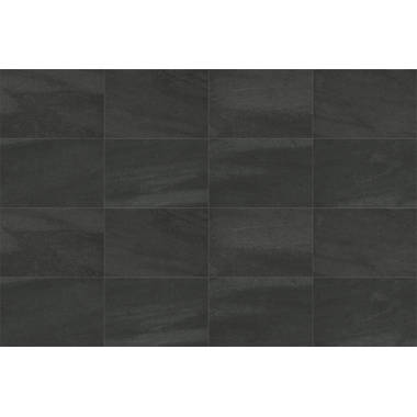 Nano Absolute Black 12 x 24 Matte Porcelain Floor Tile Qube Tiles