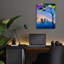 «Bluegrass Nights» par Cindy Thornton, art mural en verre acrylique-1283804284