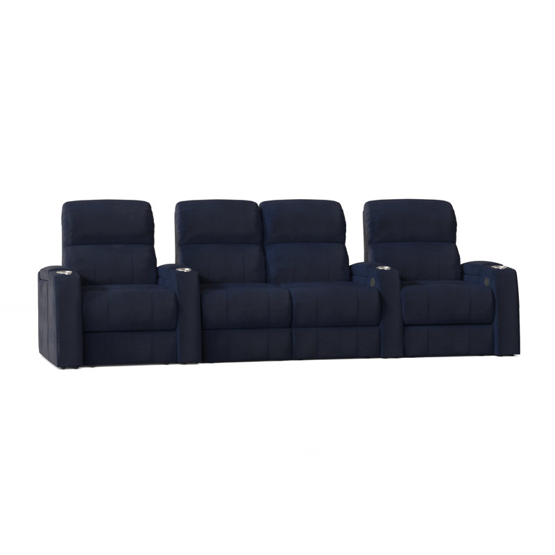 Sièges de cinéma maison (rangée de 4), Océan Smartsuede, Manuel
