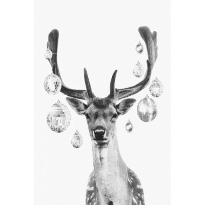 Teaera Disco Deer II by Victoria Barnes - Wrapped Canvas Print