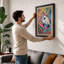 Rainbow Unicorn Dreams Modern - Framed Print-1075651672-1075651675