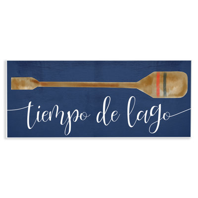Nautical Lake Time Wall Plaque Spanish Art, by Lil' Rue