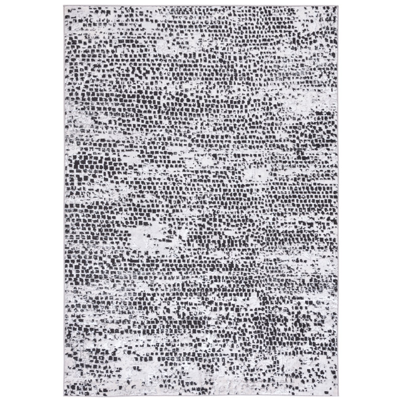 Amelia Performance Abstract Rug, Square 6'7"