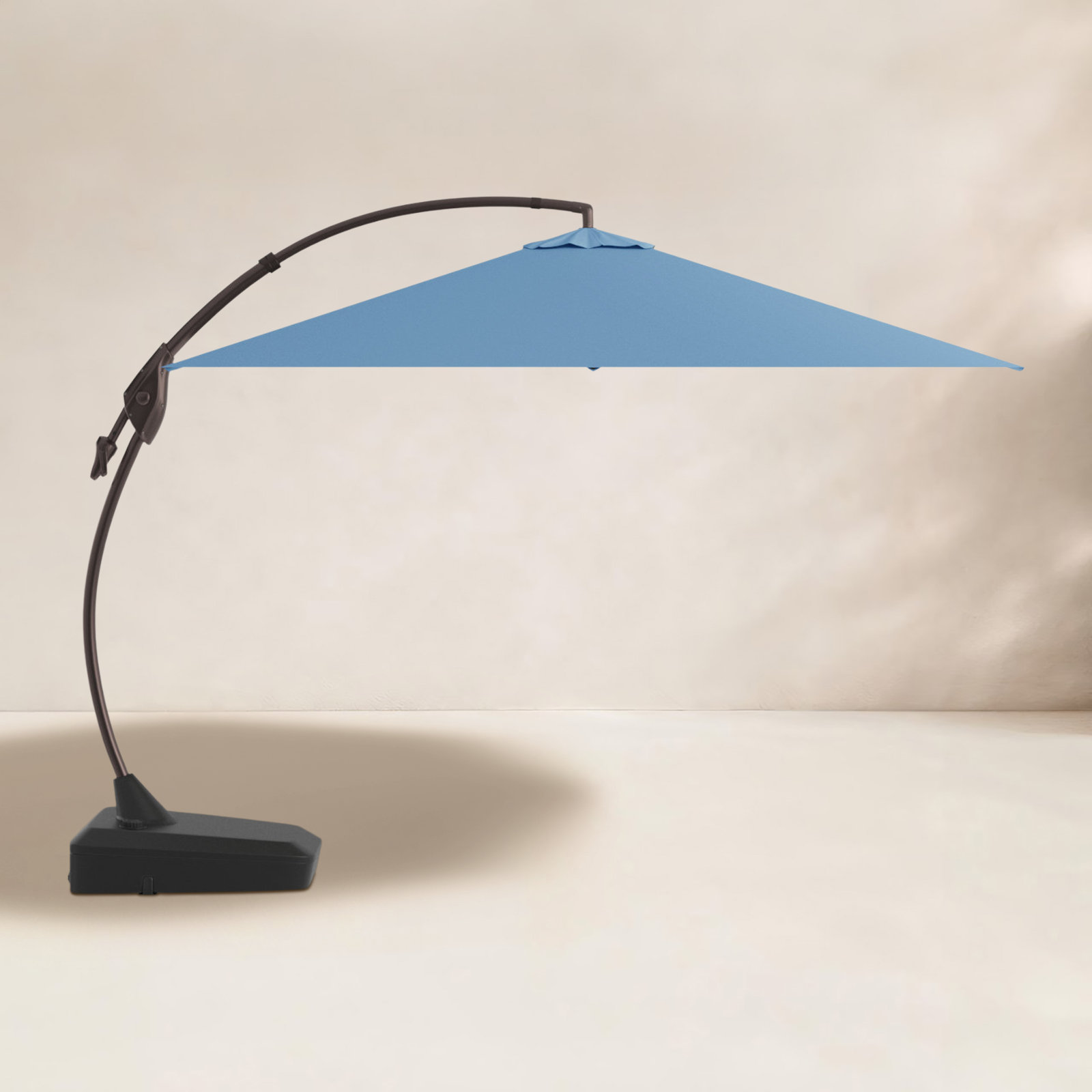 Desiree 9.8' Sunbrella® Cantilever Umbrella, Canvas Sapphire Blue