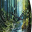 Horloge murale Drip Natures Pulse River II - Paysages-810135022