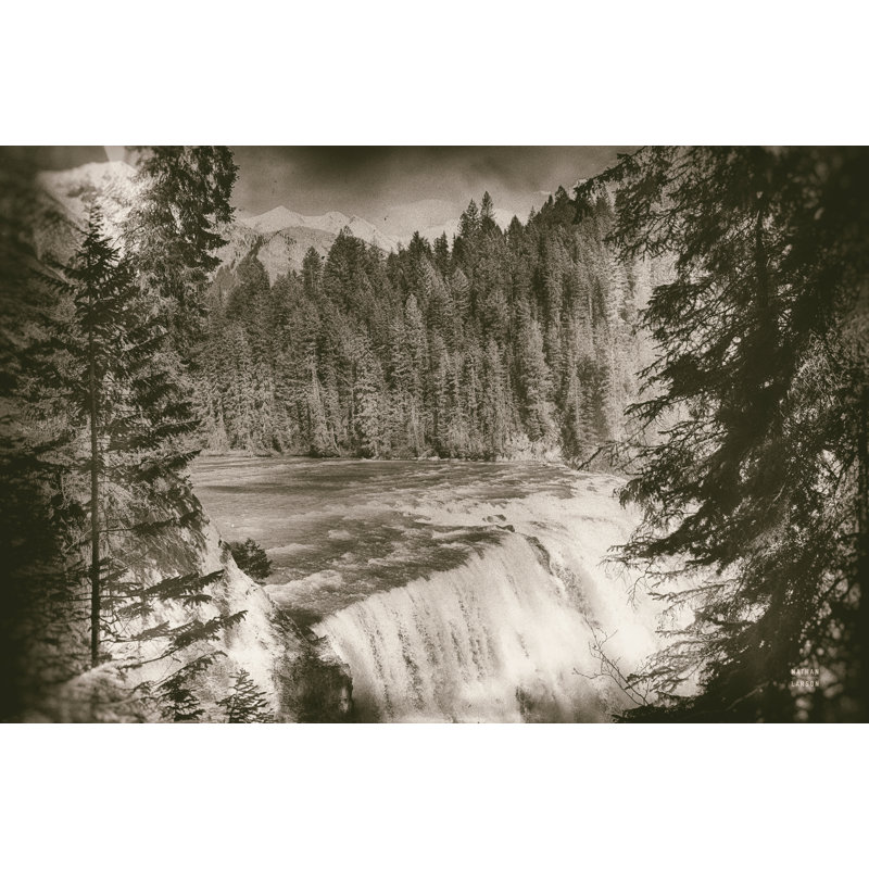 " Hidden Falls " by Nathan Larson, 8"H x 12"W, Yes, Maple Framed Print