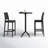 Farrah Square 2 - Person 24'' Bar Seating Set with Square Stools-62678878