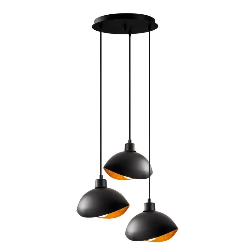 Luminaire suspendu en forme de dôme à 3 lumières Express