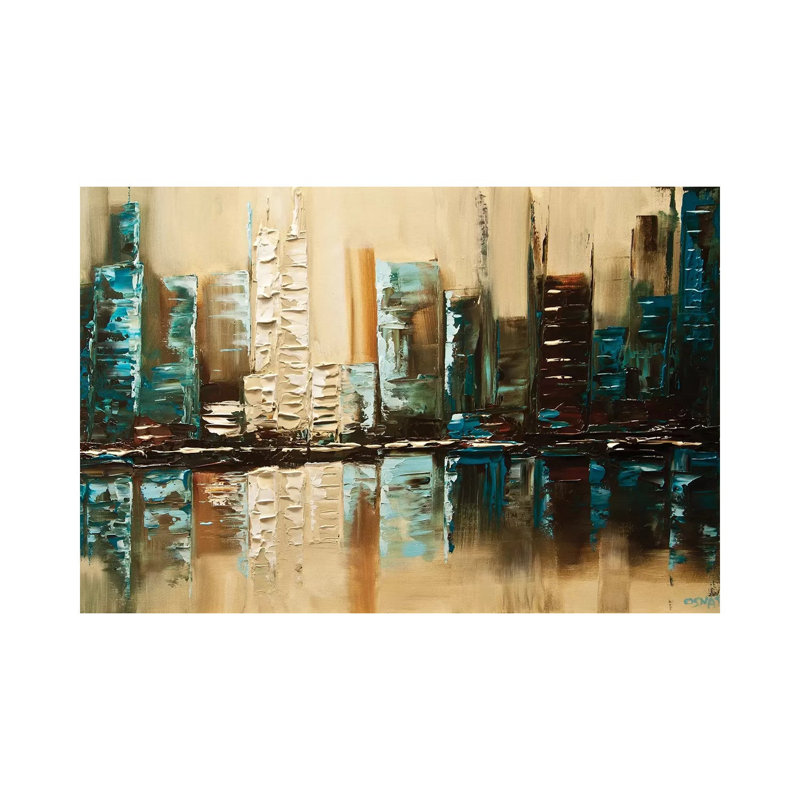 City Of Helios by Osnat Tzadok - Wrapped Canvas Gallery-Wrapped Canvas Giclée, 20.32 cm H x 30.48 cm W