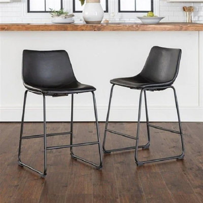 Oconnor Faux Leather Upholstered Counter/Bar Stool