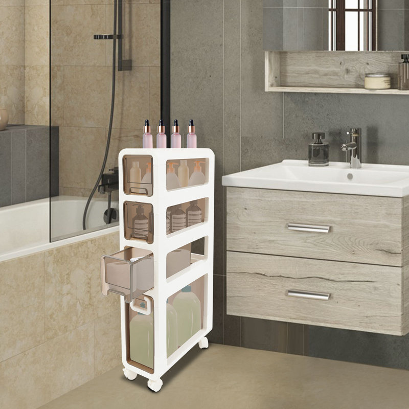 Armoire de rangement autoportante pour salle de bain, H 33 po x l 6,7 po x P 16,7 po