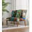 44X25x38" Vesta Bird Collage Print Settee