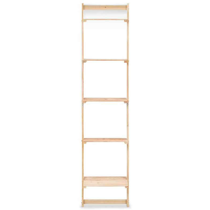 Dockery Ladder Wall Shelf Cedar Wood 41.5x30x176 cm