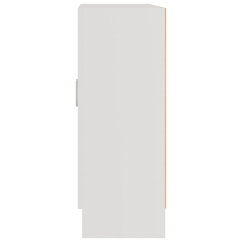 Iemanja 80cm H x 82.5cm W Standard Bookcase, White/Clear