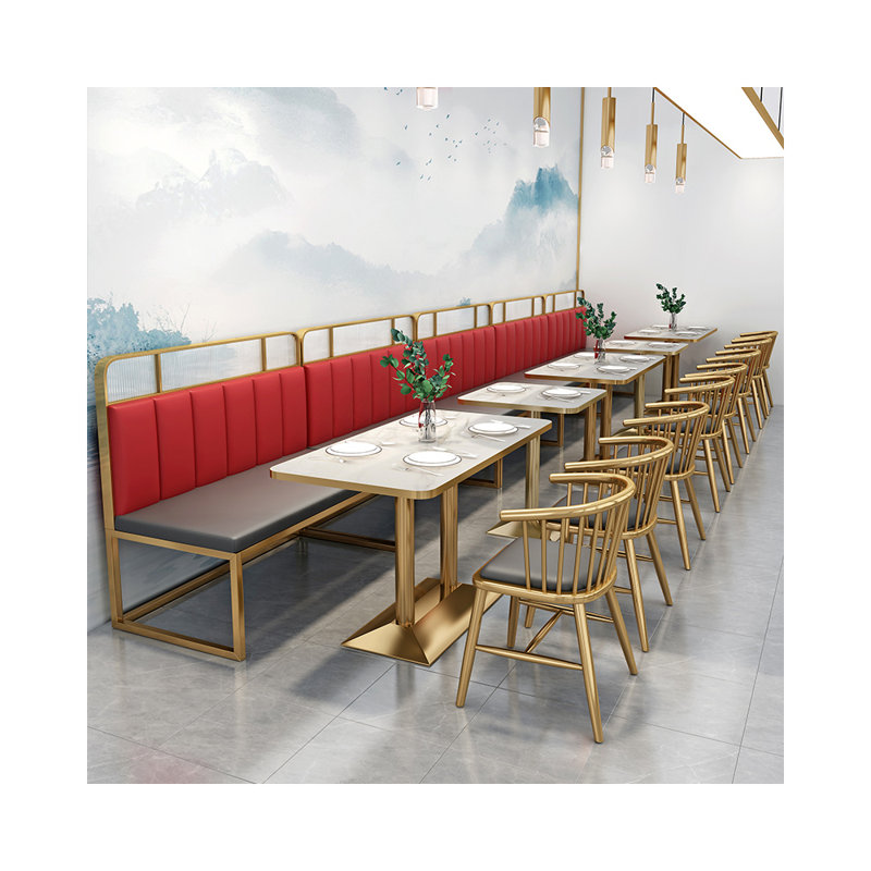 Banc de restaurant moderne et simple, Noir