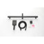 Douche à main avec barre coulissante réglable de 28 pouces, boyau de 59 pouces, acier inoxydable noir mat, modes de jet fonctionnels pour douches personnalisées, douche en acier convenant pour le bain d'animaux de compagnie, réglages multiples