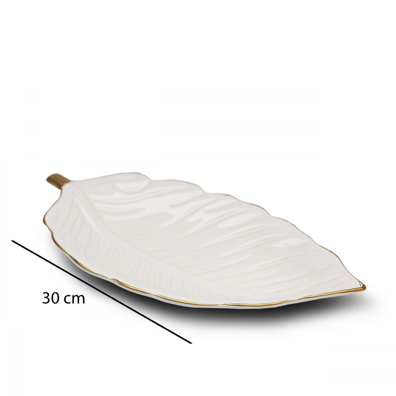 Lark Manor Gearld Ceramic Condiment Server, Cream