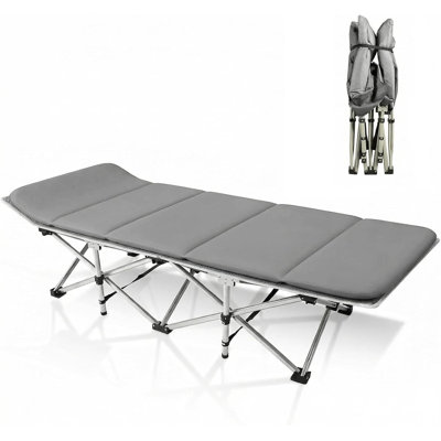 Folding Daybed, Adjustable Camping Cot, Heavy Duty 300kg Load