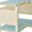 116cm H x 46.5cm W Metal Bookcase
