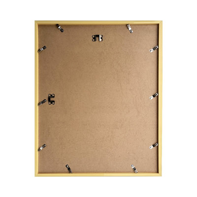 Ensemble de 5 cadres 16 x 20 blancs, grands cadres muraux en PVC avec verre PS et tapis sans acide - affichage horizontal / vertical pour impressions d'art, affiches et photos de famille