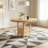 Round Dining Table with storage cabinet