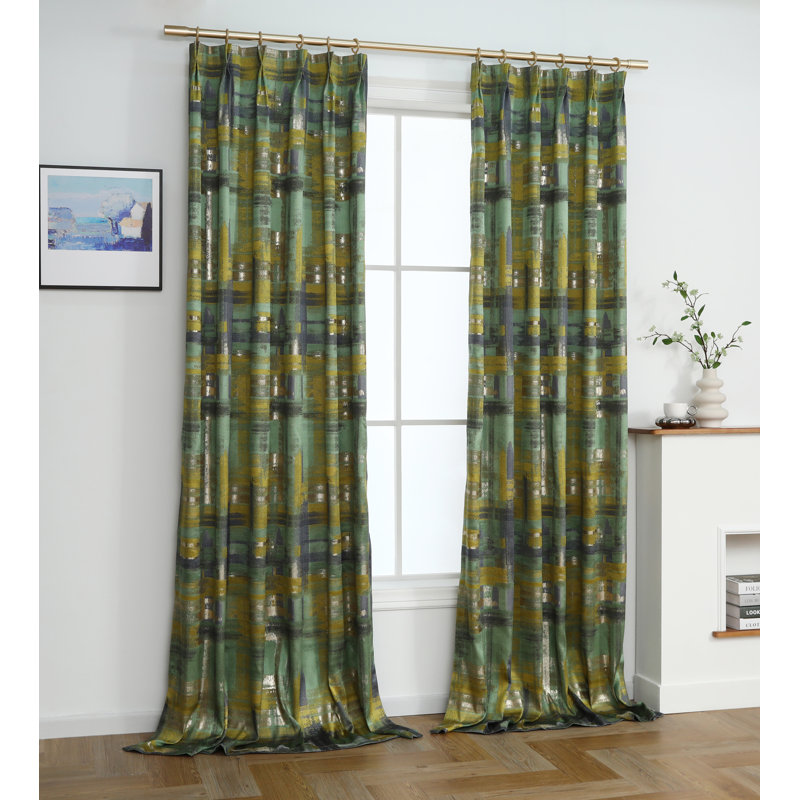 Rideau en polyester, L 45 po x L 84 po
