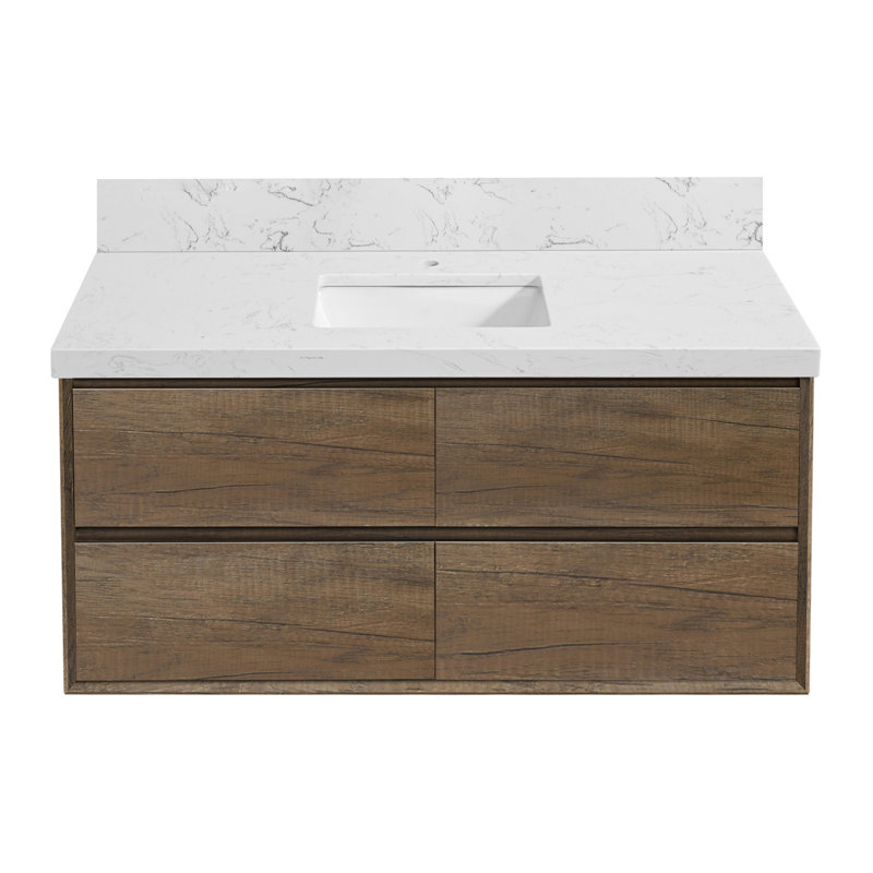Ensemble de meuble-lavabo mural 48 po, 48", Oak