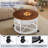 Lift Top Round Coffee Table With Rgb Led Lights, Rolling Storage Table With Lockable Casters For Living Room