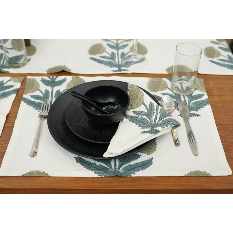 Serviette de table Fabividine 18 x 18 po Boho White