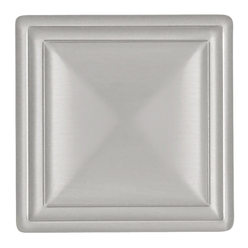 Somerset 1 5/16" Length Square Knob, Satin Nickel